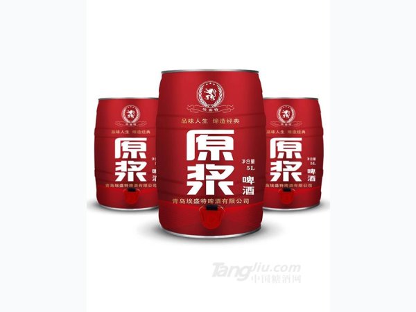 埃盛特原浆白啤鸿运装5L