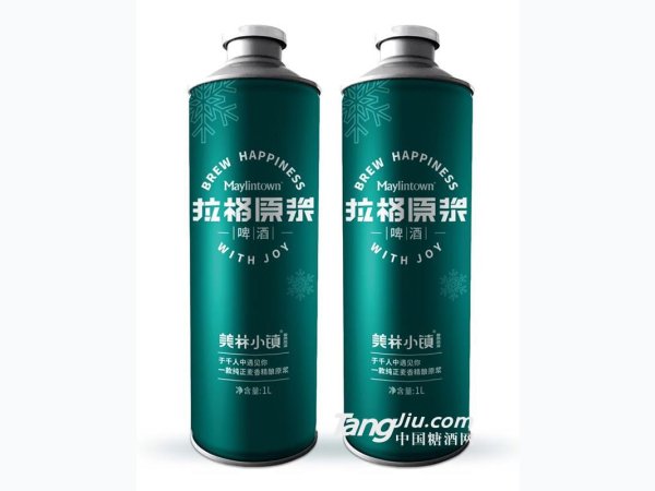 美林小镇格拉原浆啤酒1L 图1