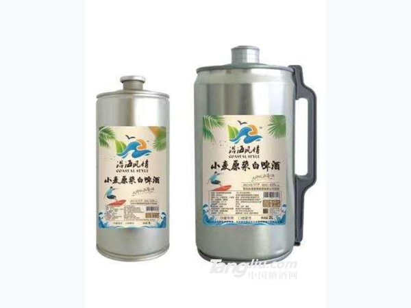 沿海风情小麦原浆白啤酒 图1
