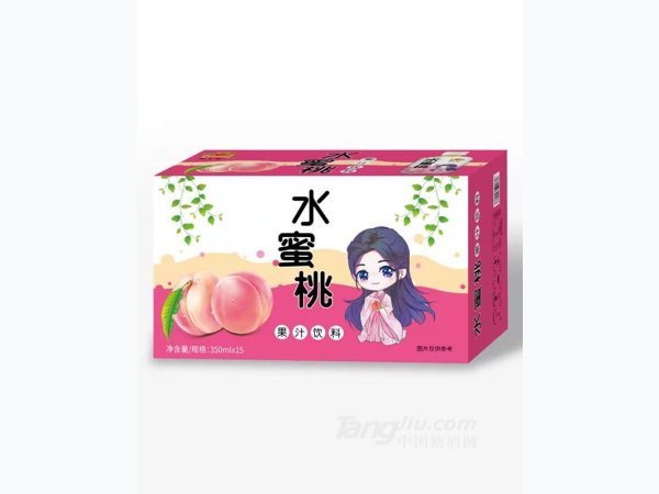 水蜜桃果汁饮料350mlx15 图1