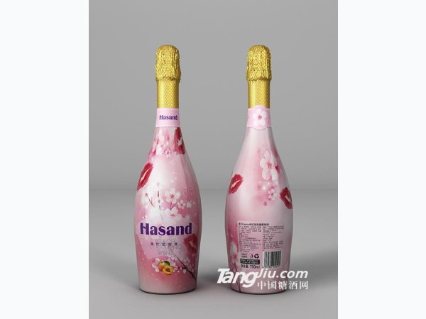 喜沙桃红起泡酒（配制酒）750ml 图1