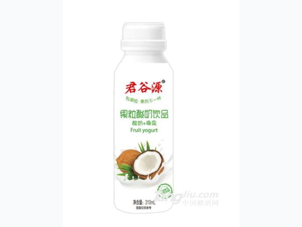 君谷源果粒酸奶+椰果饮品 图2