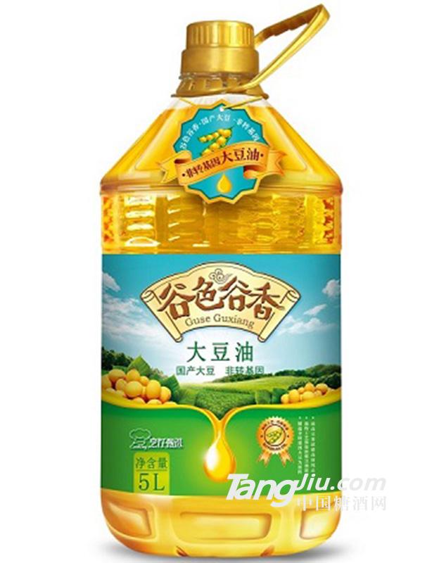 谷色谷香非转基因大豆油 5L