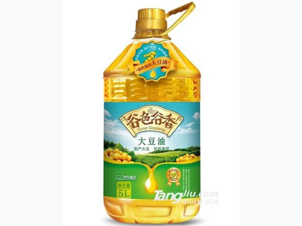 谷色谷香非转基因大豆油 5L 图1
