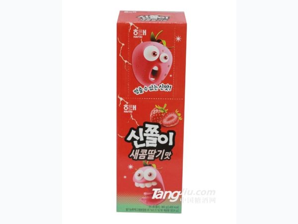 韩国海太草莓长条糖24g 图1