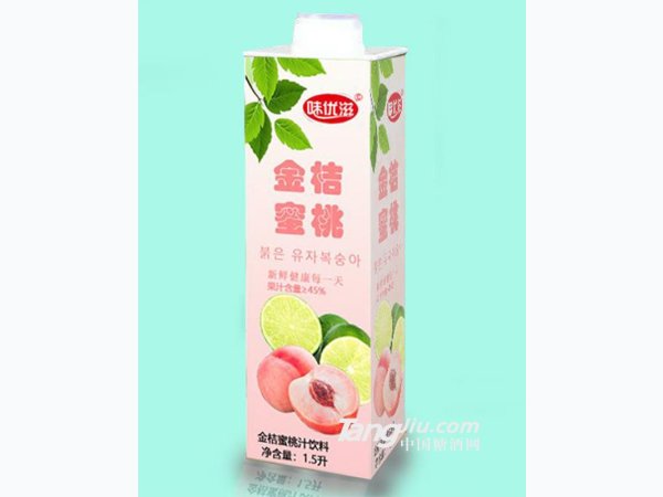 味优滋金桔蜜桃汁饮料 图1