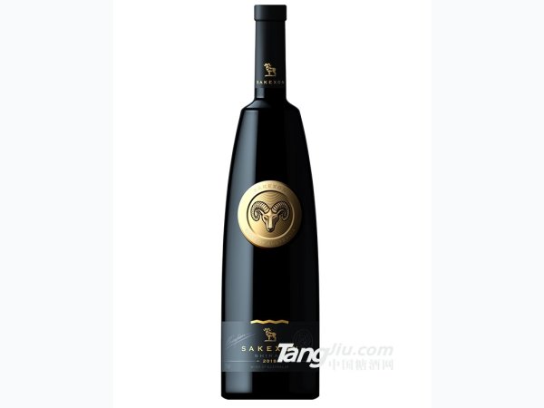 撒克逊金羊头干红葡萄酒 图1