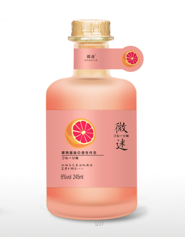 微迷果茶酒-红柚乌龙茶味245ml