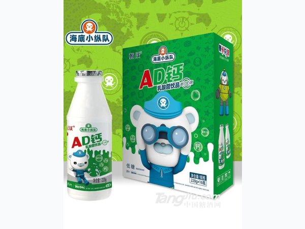 海底小纵队AD钙奶220g 图1