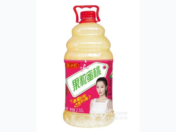 沃尔旺果粒蜜桃汁饮料2.58L 图1