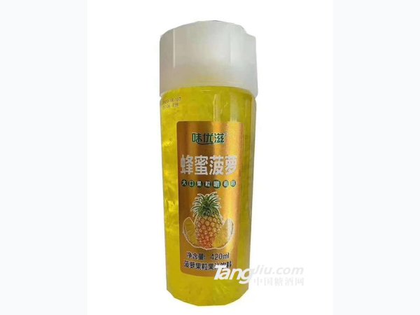 味优滋蜂蜜菠萝果粒果汁饮料420ml 图1