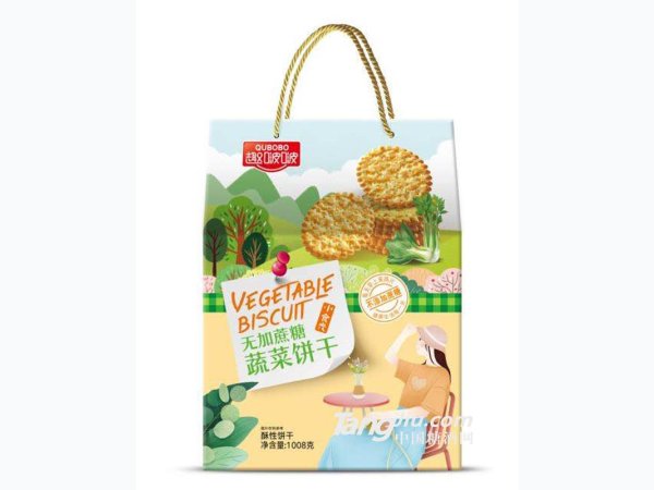 趣啵啵无加蔗糖蔬菜饼干
