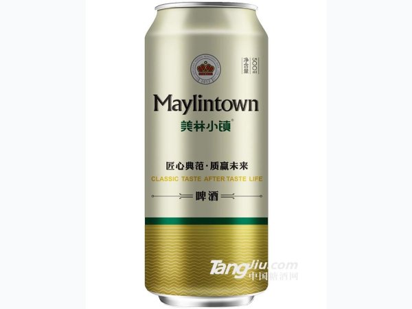 美林小镇啤酒500ML金罐包装 图1