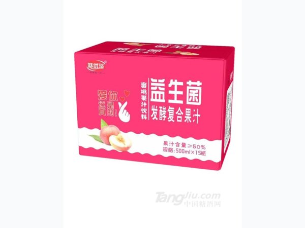味优滋益生菌发酵蜜桃果汁饮料-箱 图1