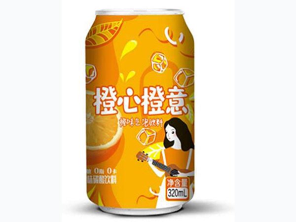 橙心橙意橙味气泡饮料 图1