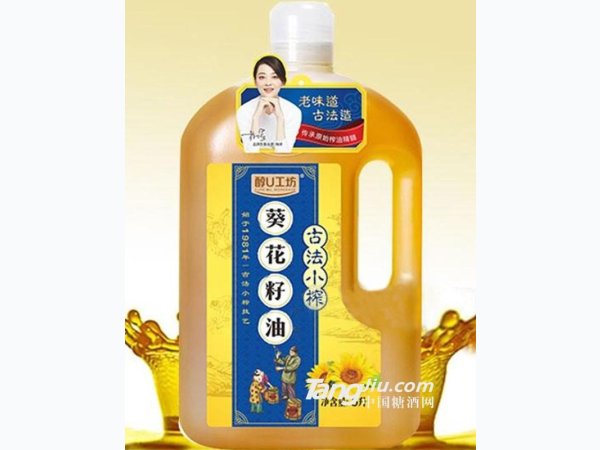 醇U工坊 古法小榨葵花籽油 5L 图1