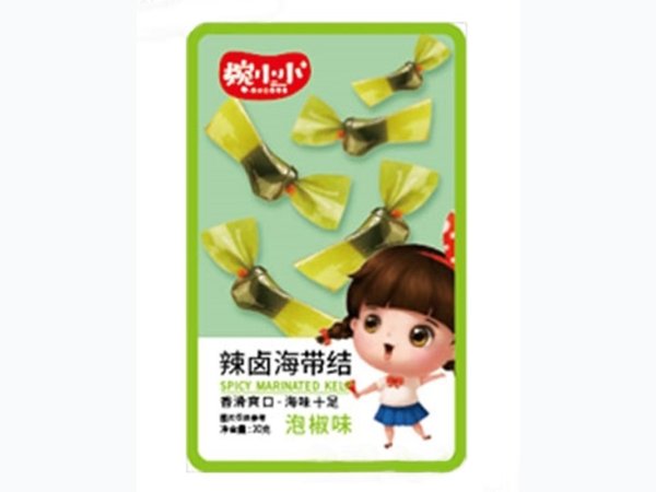 婉小小辣卤海带结泡椒味 图1