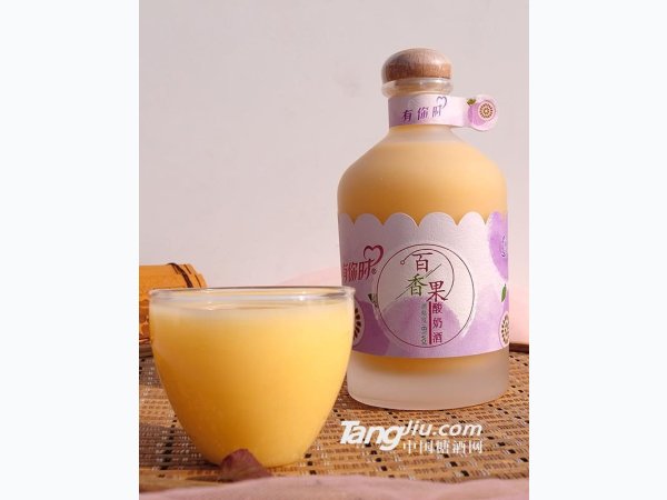 有你时百香果酸奶酒 图1