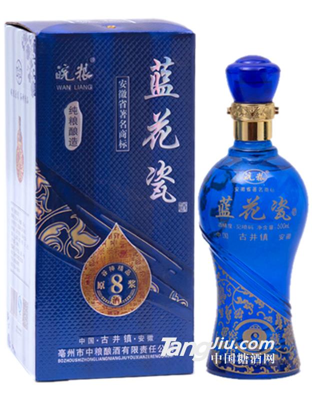 皖粮8年蓝花瓶