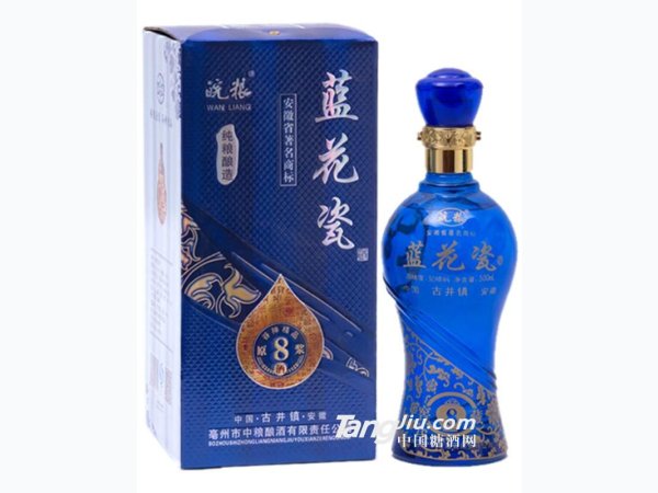 皖粮8年蓝花瓶 图1