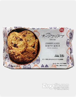 星七牌黑加仑草莓燕麦饼干