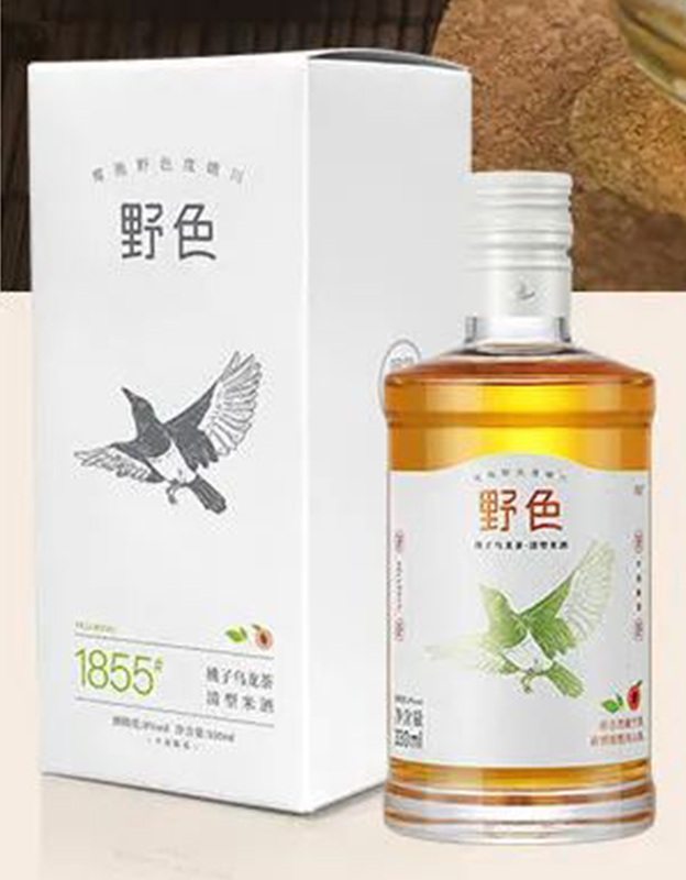 野色清型米酒桃子乌龙茶酒