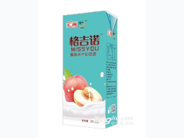 汇源格吉诺蜜桃味牛奶饮品