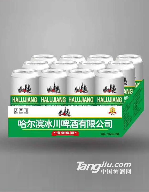 哈尔滨鲁江啤酒500ml&times;12罐