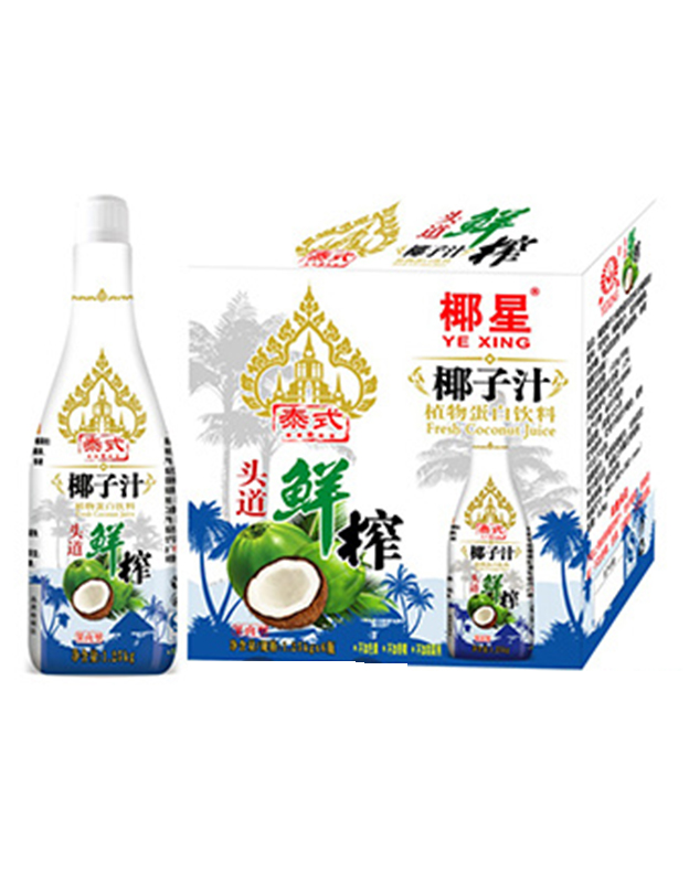 椰星泰式鲜榨椰子汁1.25kgx6瓶