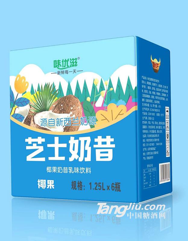 味优滋芝士奶昔椰果味1.25L&times;6瓶