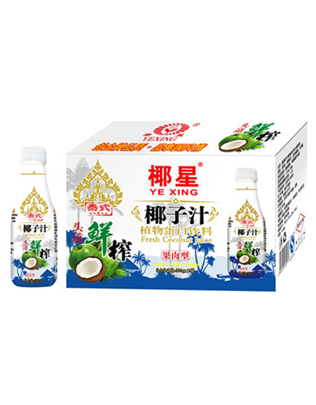 椰星泰式鲜榨椰子汁500gx15瓶