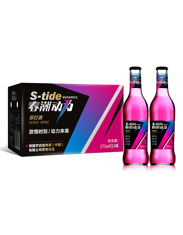 春潮动力玫瑰红苏打酒（箱装24瓶）