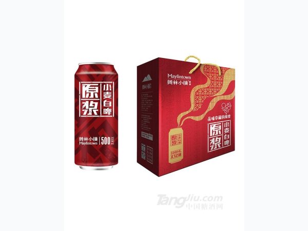 美林小镇11度原浆白啤500ml 12罐 图1