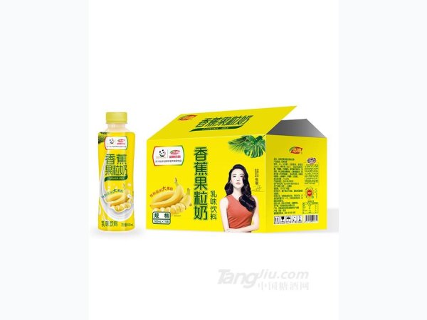 香蕉果粒奶500ml 图1