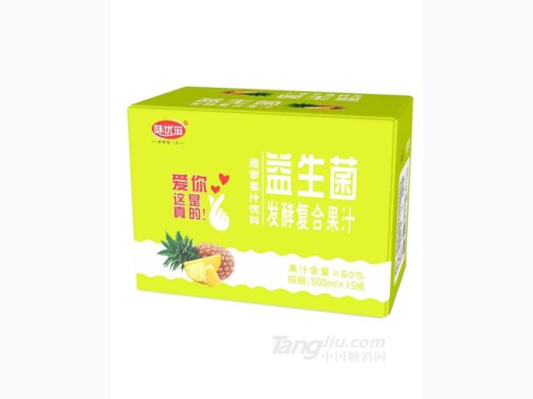 味优滋益生菌发酵菠萝果汁饮料-箱 图1