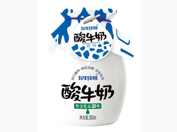 牧牛庄园精品酸牛奶