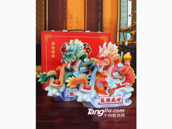 龙腾盛世陶瓷瓶