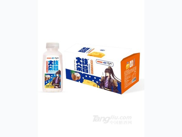 大块朵昔-椰果爆珠芝士奶昔350ml 图1