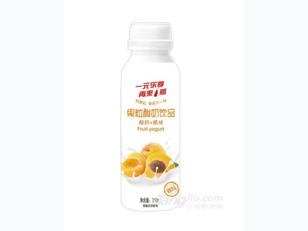 君谷源果粒酸奶+黄桃饮品 图1