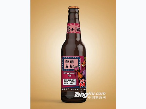 小醇草莓艾尔果味啤酒 图1