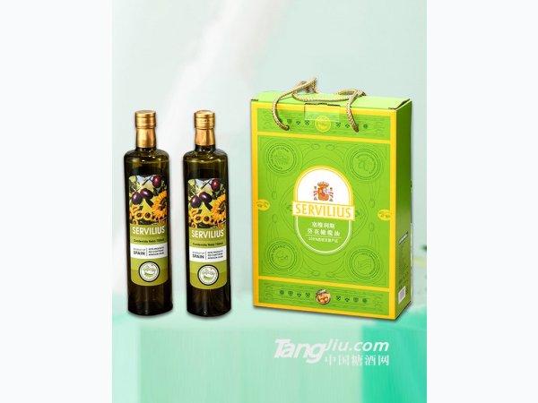 750ml葵花油橄榄油双支礼盒装 图1