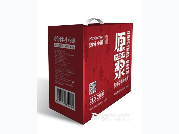 美林小镇原浆小麦白啤2L 图2