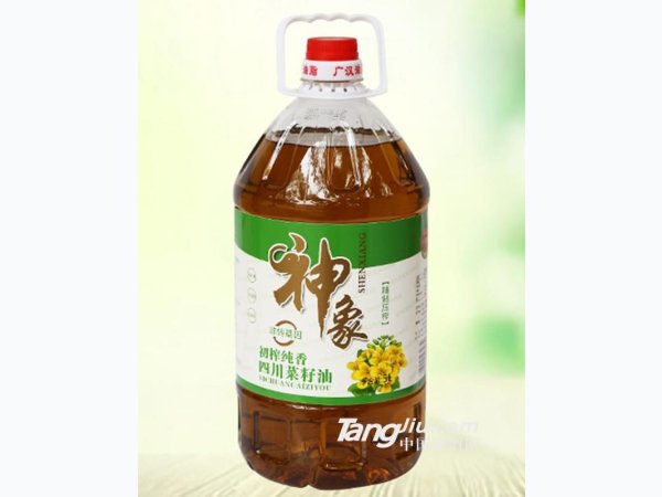 神象初榨纯香四川菜籽油-5L 图1