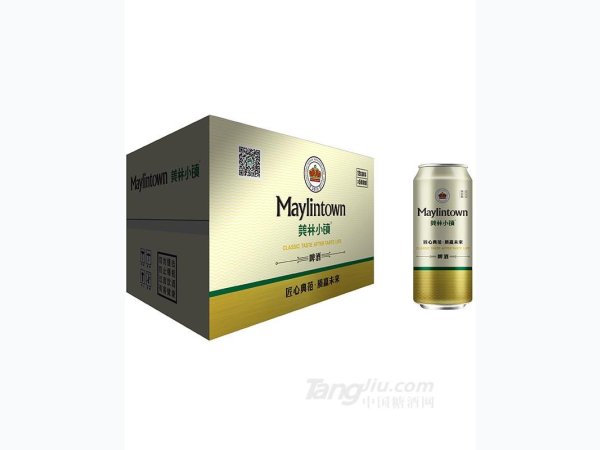 美林小镇啤酒500ML银罐 图1