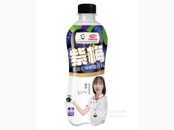 紫梅黑加仑味碳酸饮料500ml 图1