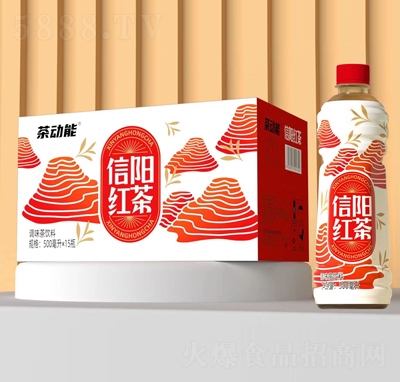 茶动能信阳红茶调味茶饮料500ml&times;15瓶